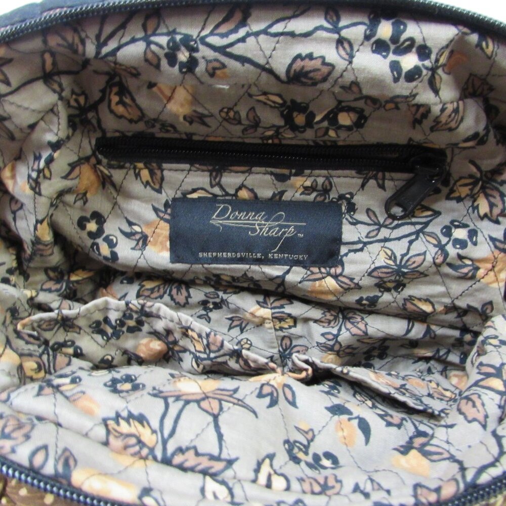 Donna Sharp Quilted Patchwork Purse - Browns - Ex… - image 10